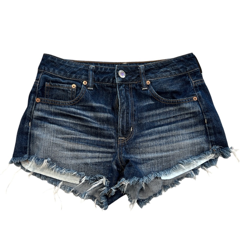 AMERICAN EAGLR OUTFITTERS Blue Cutoff Jean Shorts High waist Size 4